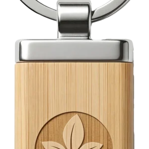 Bamboo Keychain Square