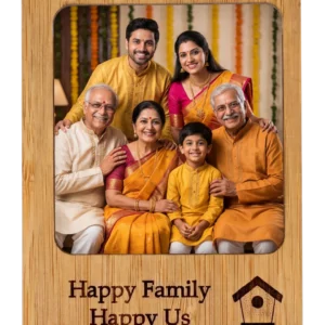 Bamboo Custom Photo Frame Magnet