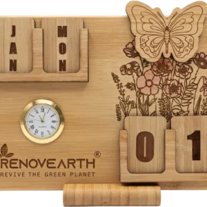 Bamboo Lifetime 3D Calendar with Watch