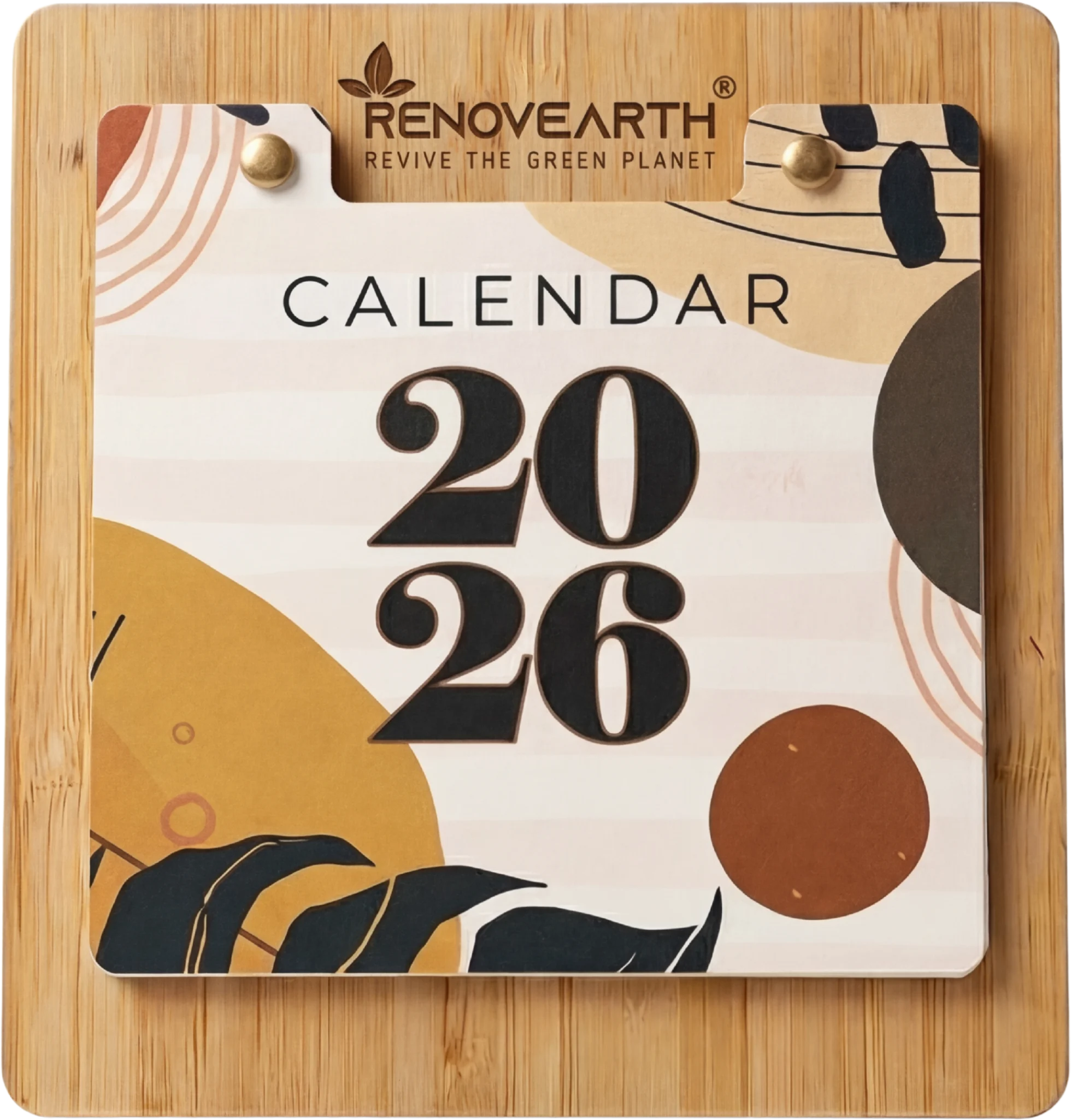 Flipper Calendar with Bamboo Stand
