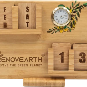 Bamboo Lifetime Calendar with Watch