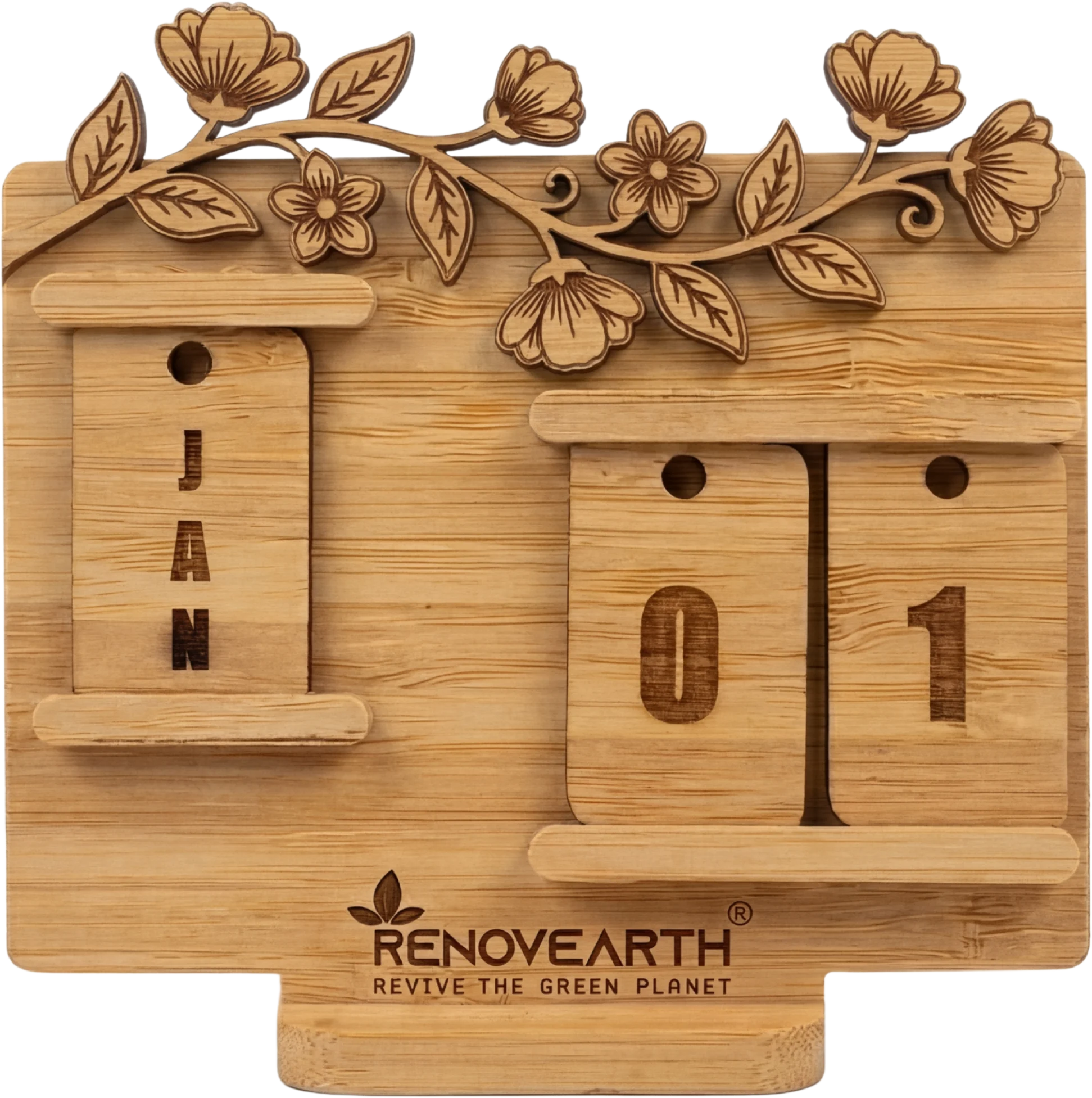 Bamboo Lifetime Calendar with Embossing