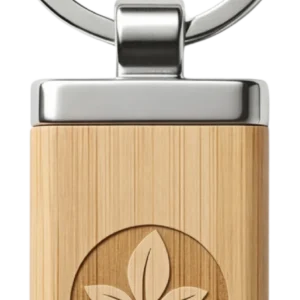 Bamboo Keychain Square