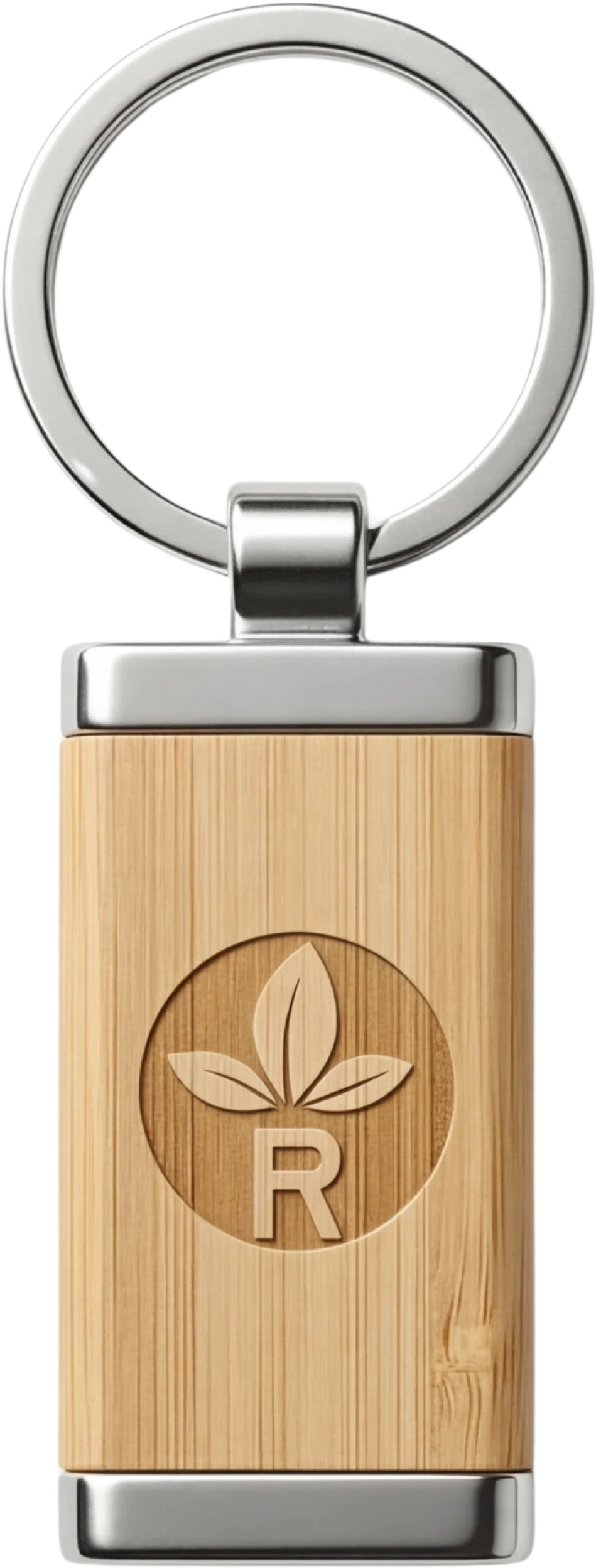 Bamboo Keychain Square