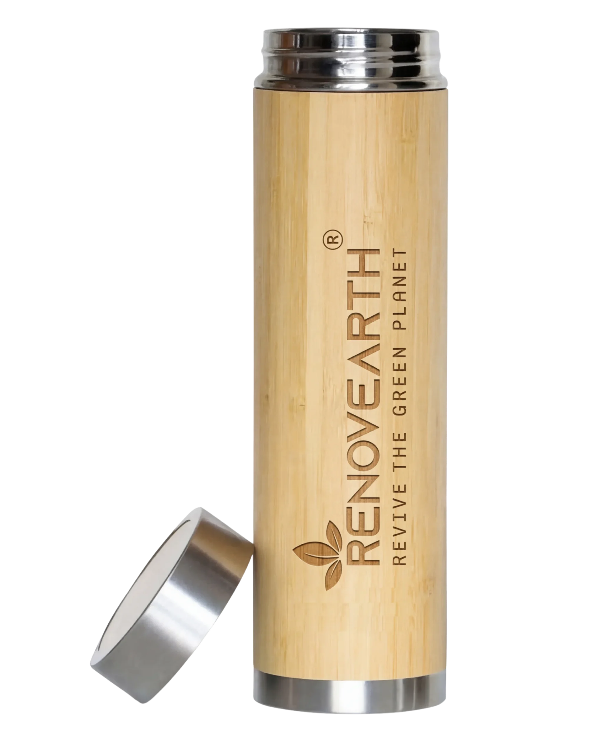 Bamboo Bottle with Steel Cap (500ML)