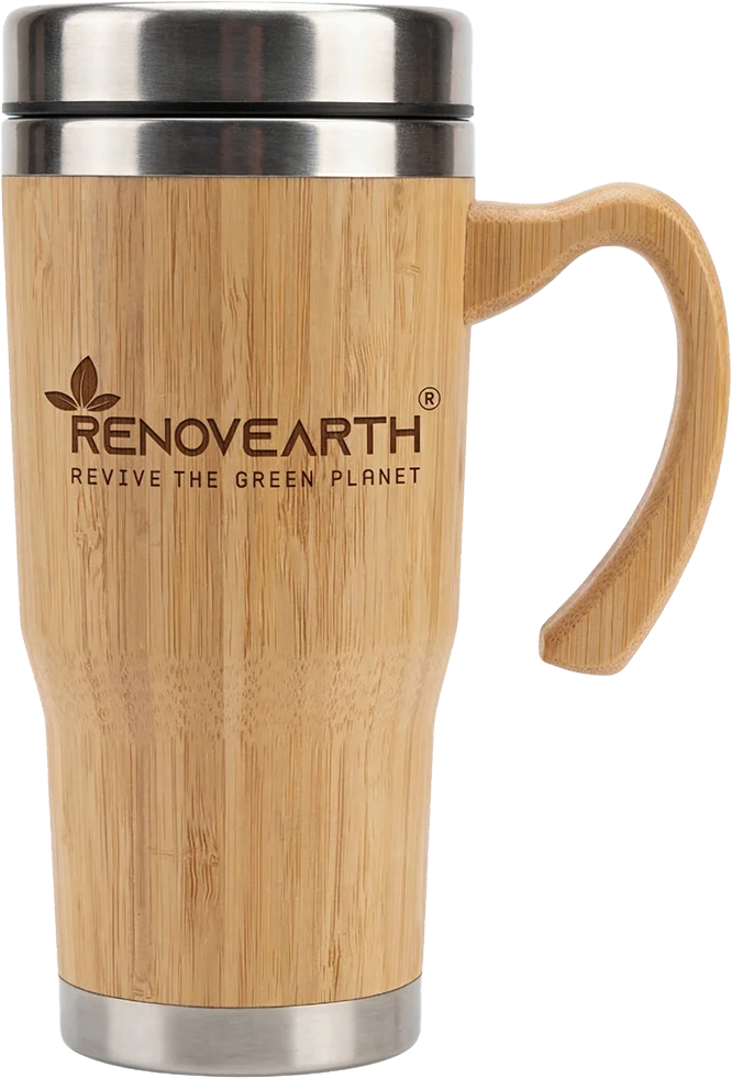 Bamboo Office Mug with Handle (400ML)