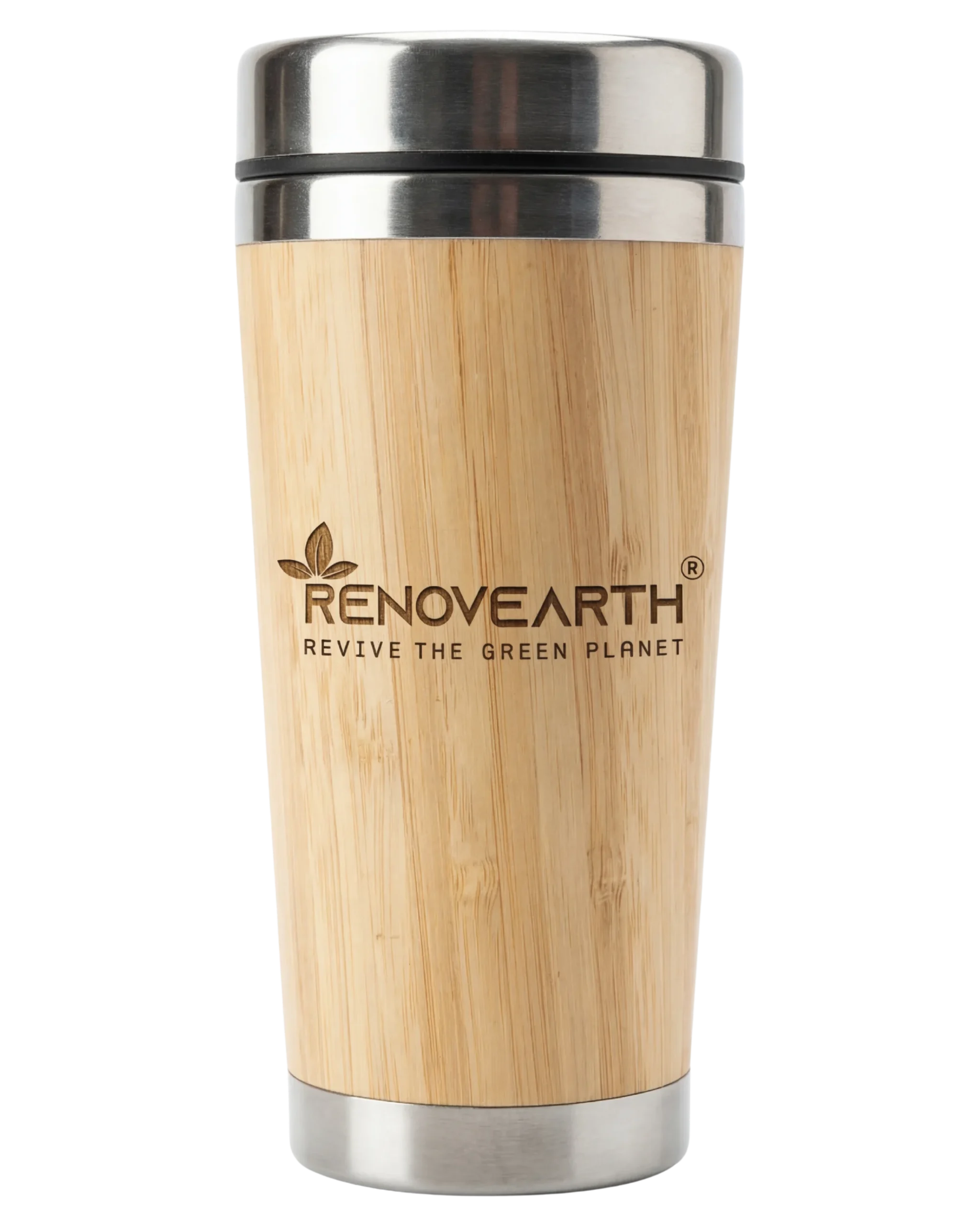 Bamboo Steel Office Mug (380ML)