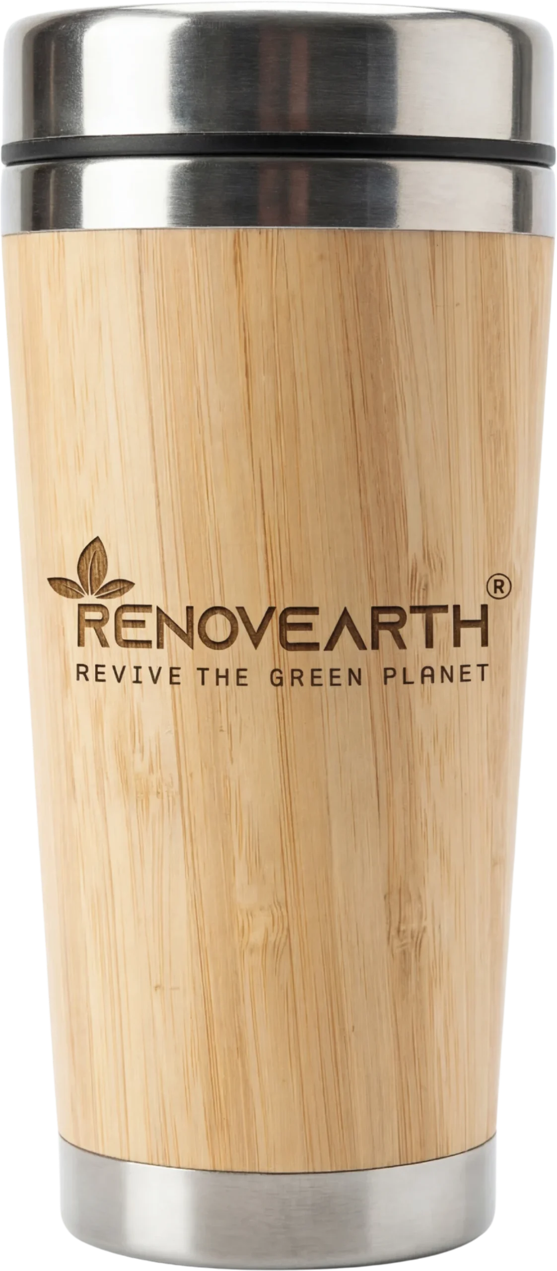 Bamboo Steel Office Mug (380ML)