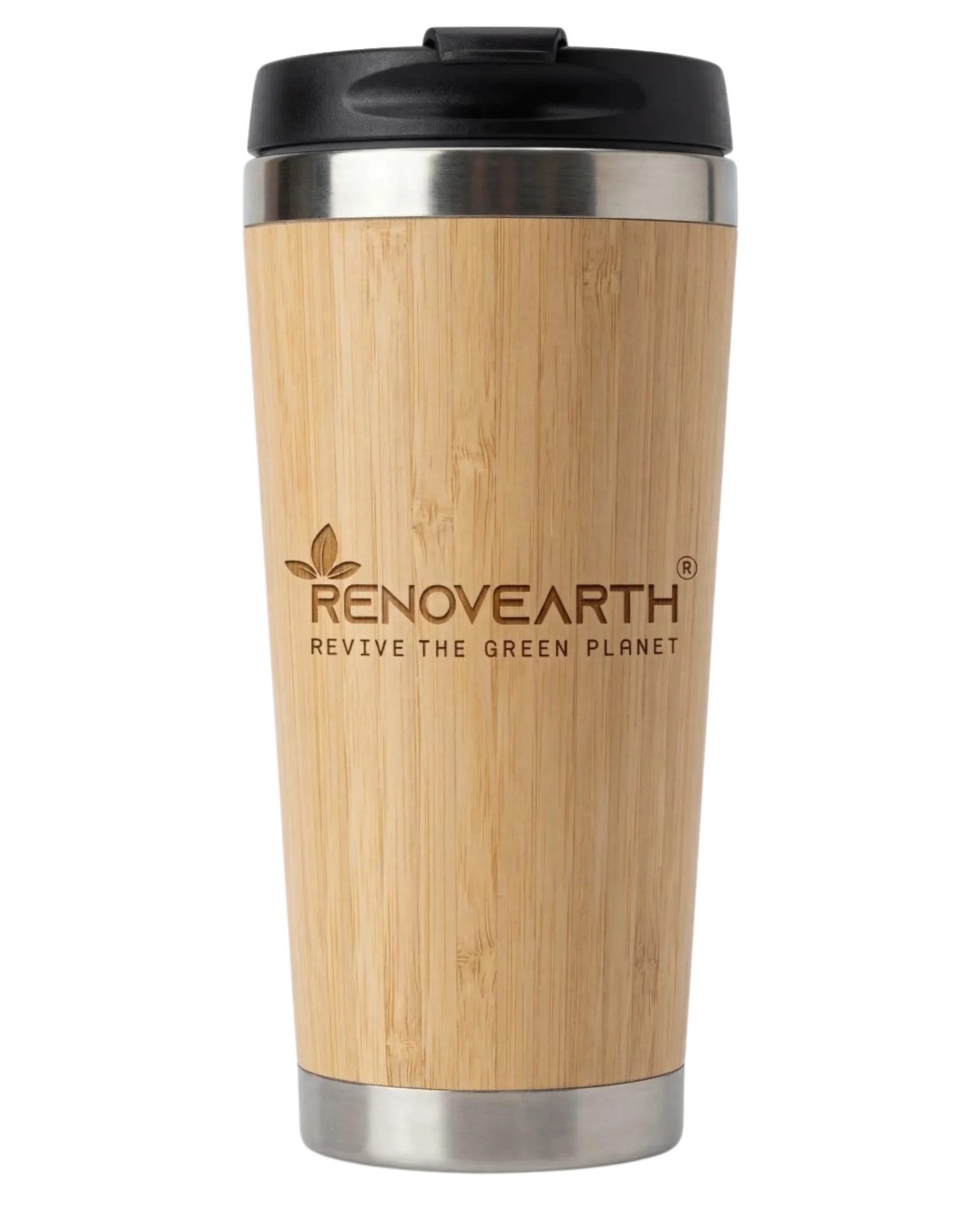 Bamboo Steel Sipper Mug (380ML)