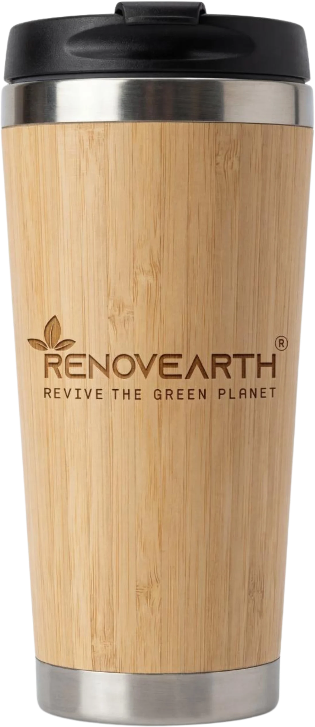Bamboo Steel Sipper Mug (380ML)