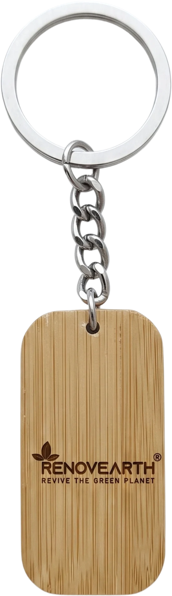 Bamboo Keychain Square